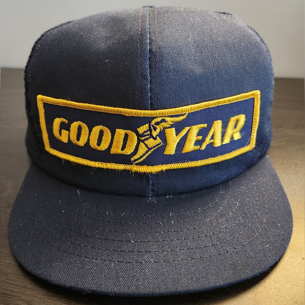 VINTAGE 80's GOODYEAR #1 IN RACING SWINGSTER SNAPBACK CAP HAT